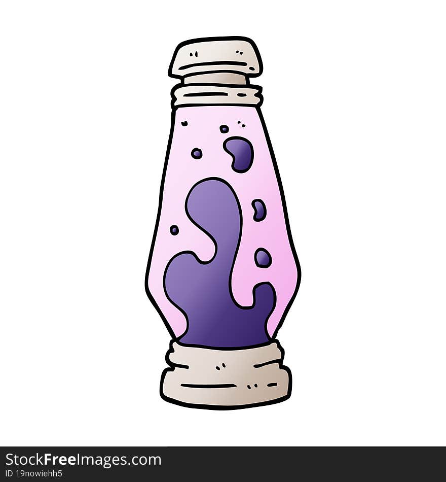 vector gradient illustration cartoon lava lamp