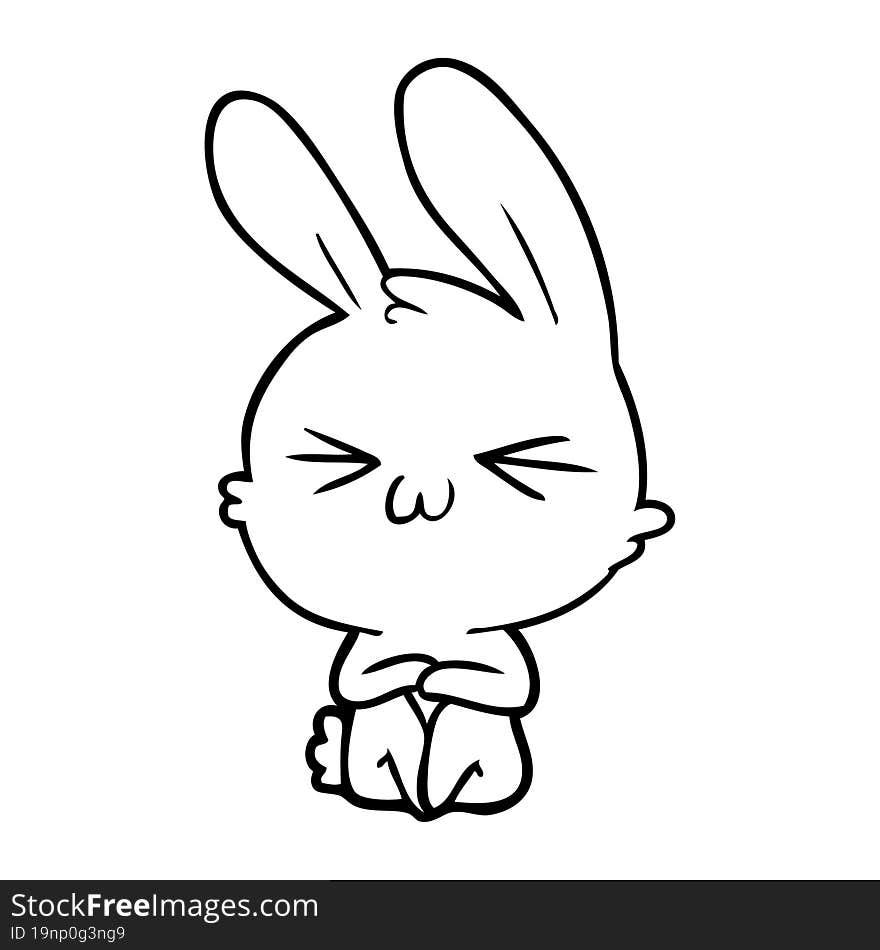 cute cartoon rabbit. cute cartoon rabbit