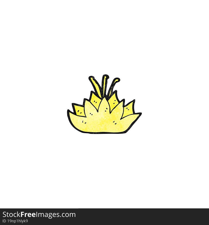 cartoon lotus flower