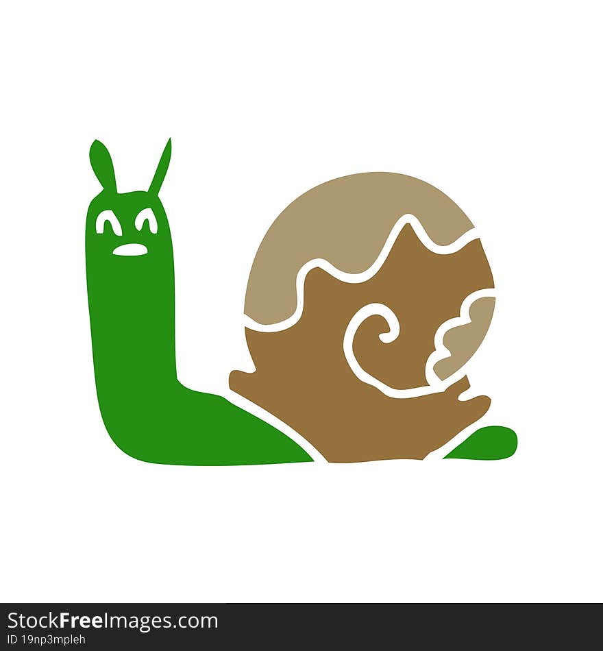 Cartoon Doodle Snail