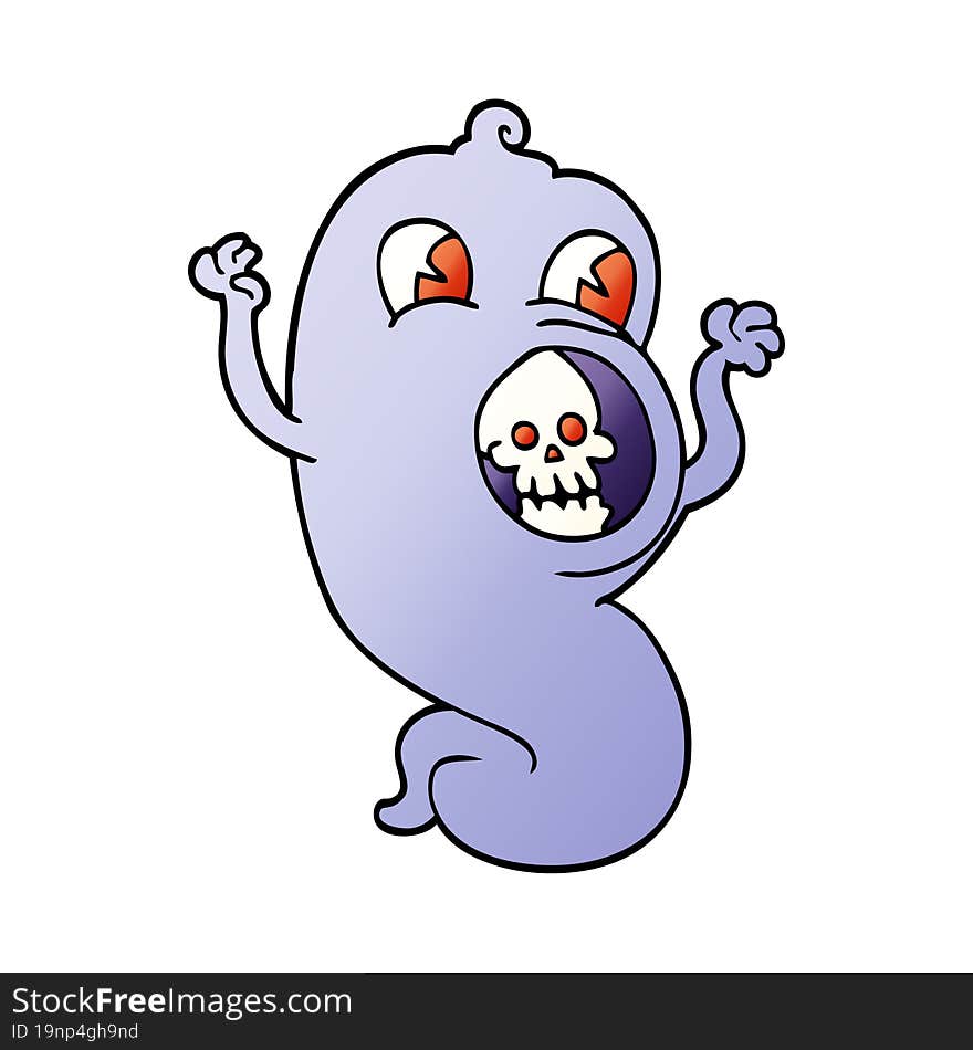 Cartoon Doodle Ghost