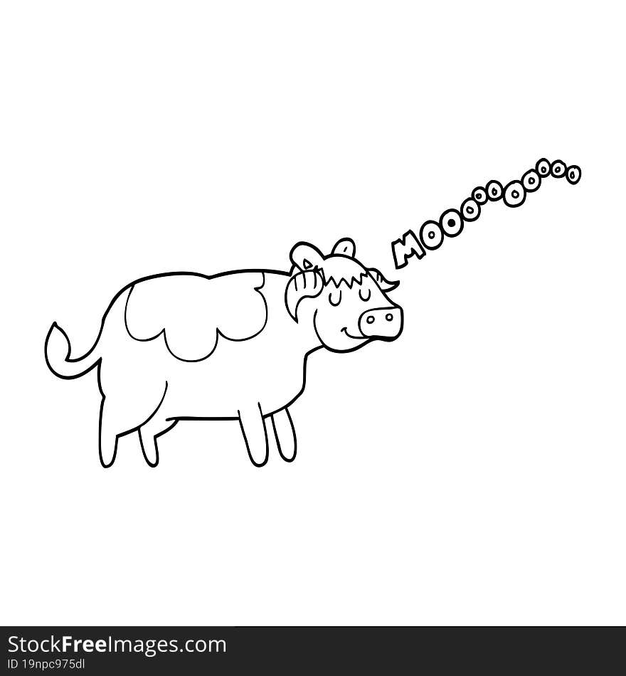 cartoon cow