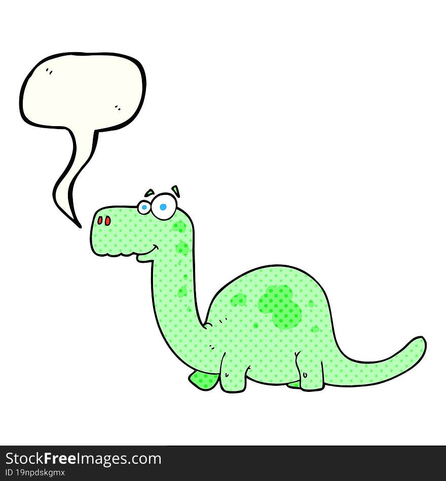 comic book speech bubble cartoon dinosaur