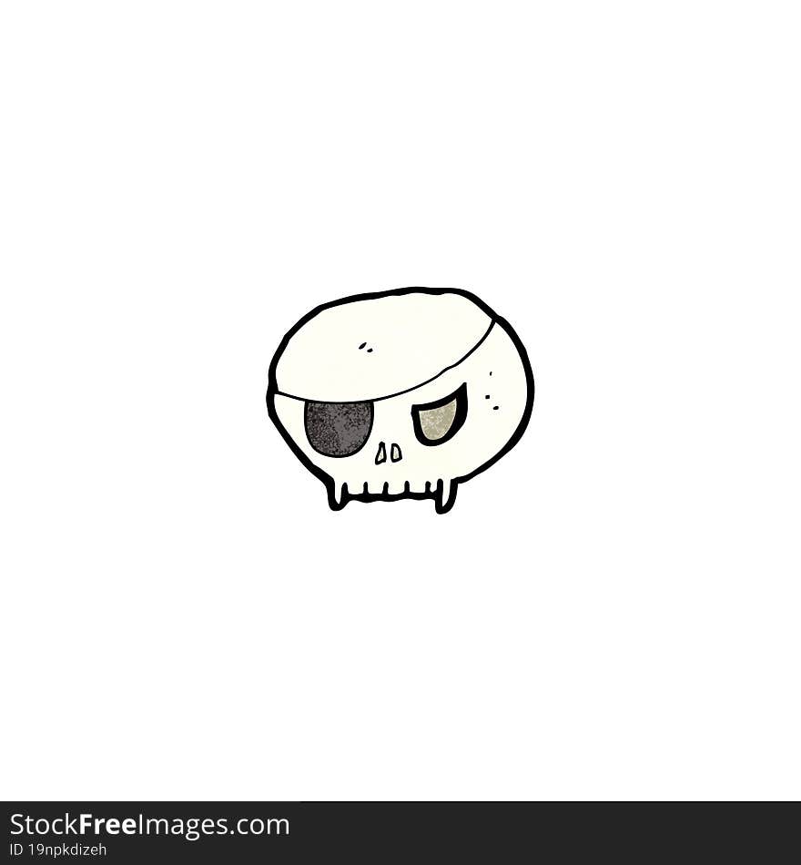 cartoon pirate skull symbol