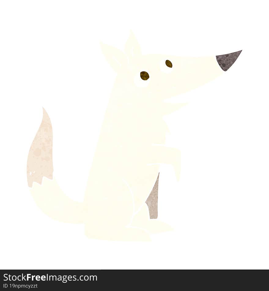 cartoon wolf cub