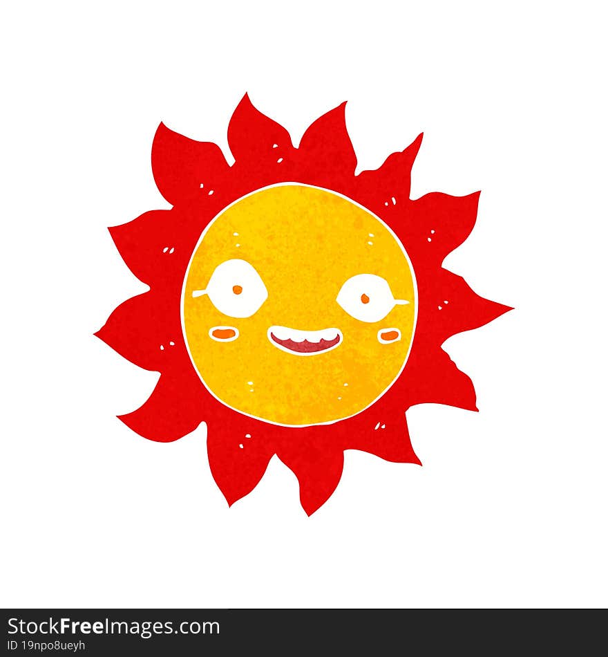 Cartoon Happy Sun