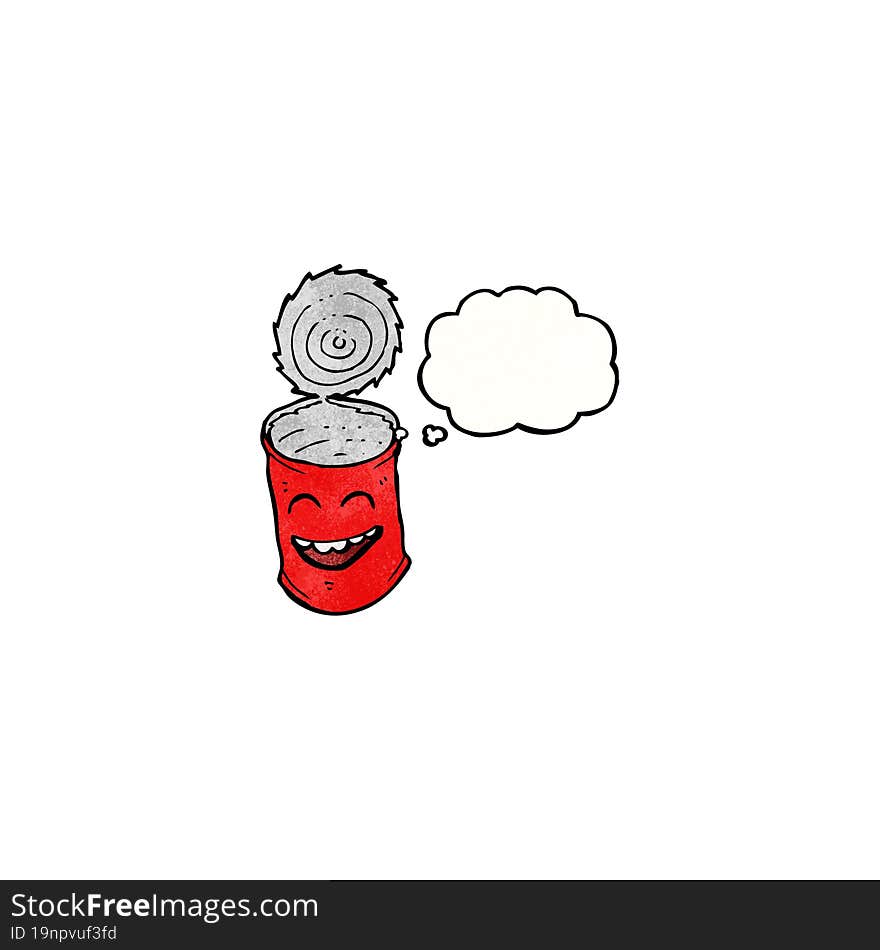 canned food cartoon character