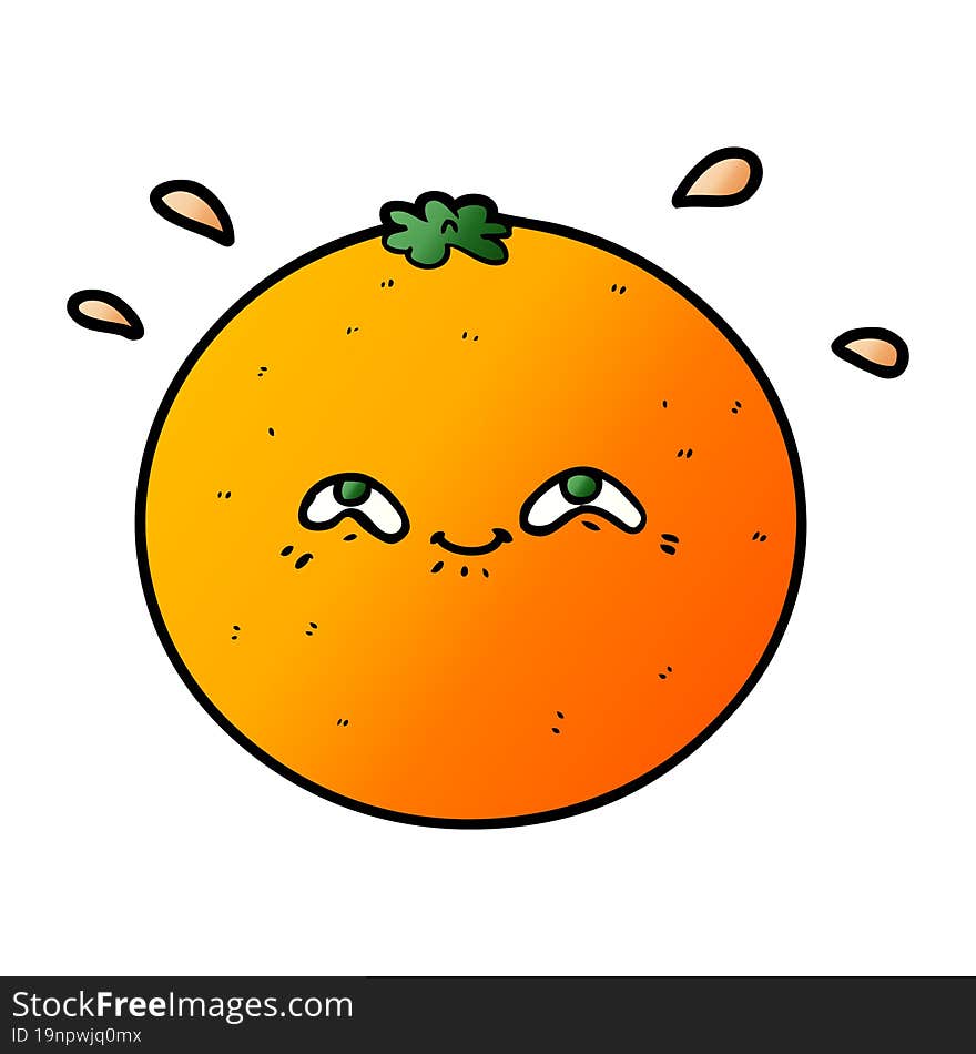 cartoon orange. cartoon orange