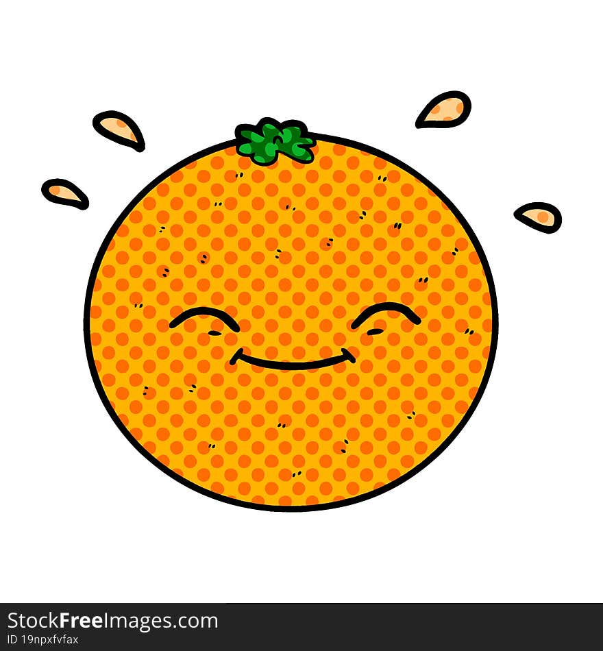 cartoon orange. cartoon orange