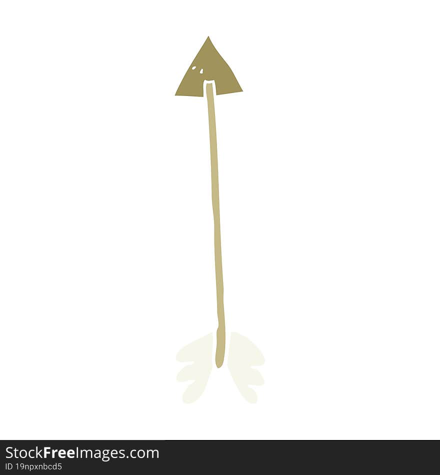 flat color style cartoon arrow