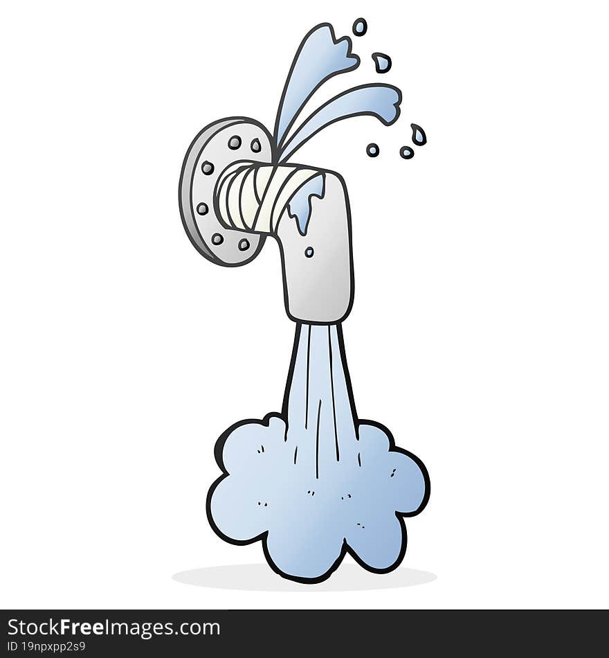 cartoon leaky pipe