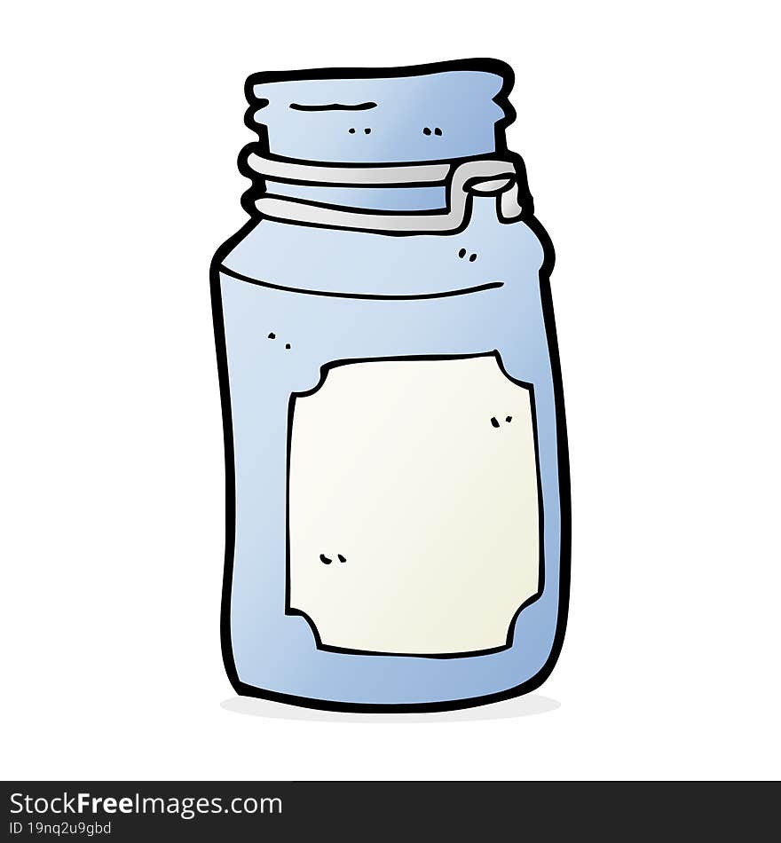 Cartoon Kitchen Jar