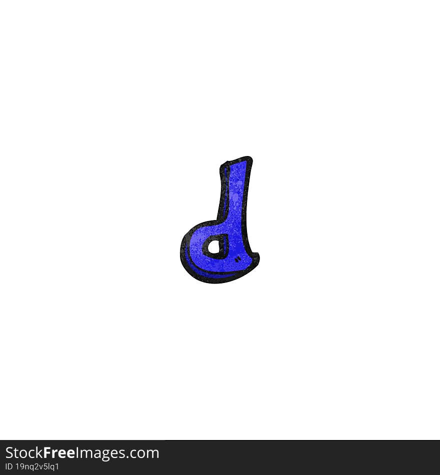 Cartoon Letter D