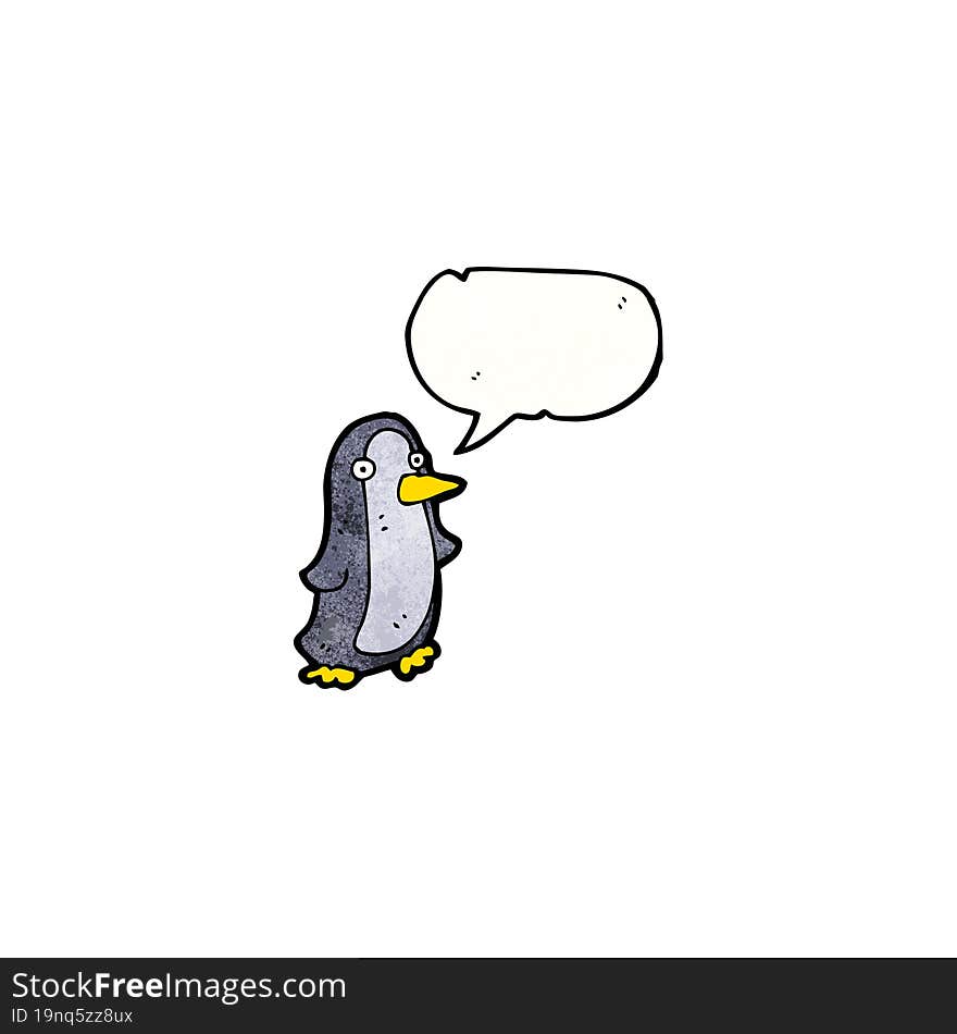 cartoon penguin