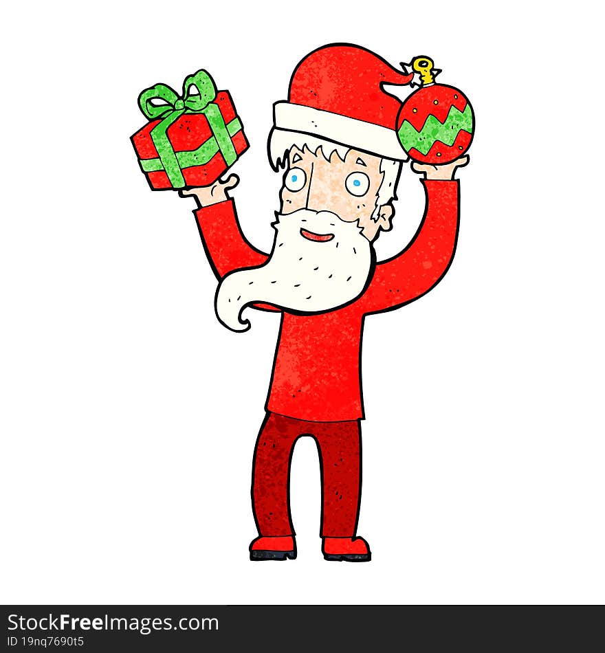 cartoon santa claus