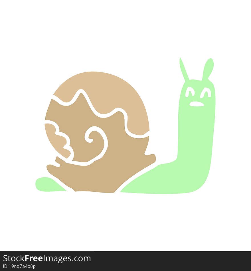 Cartoon Doodle Snail