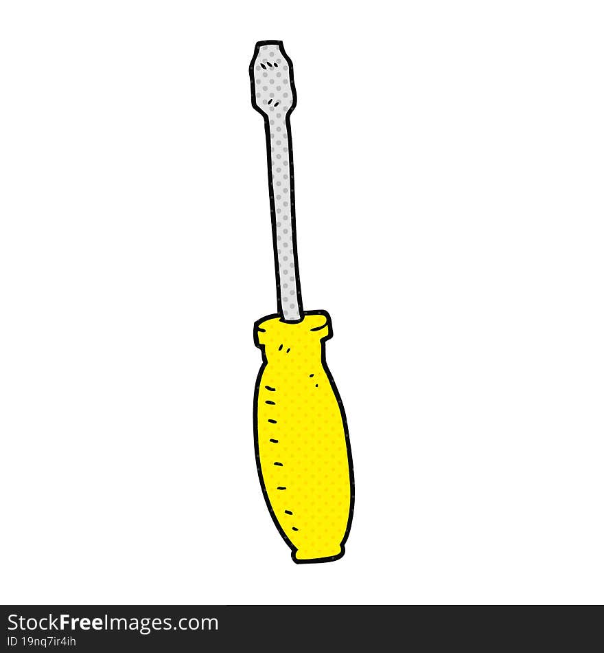 cartoon screwdriver