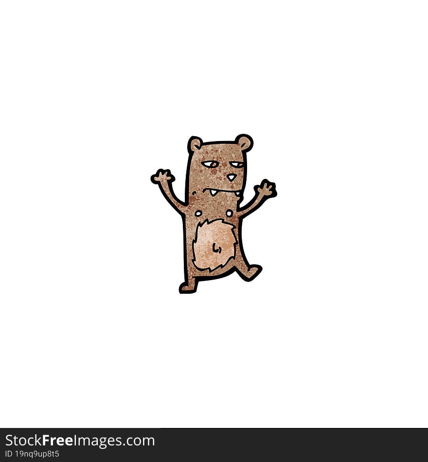 funny cartoon bear