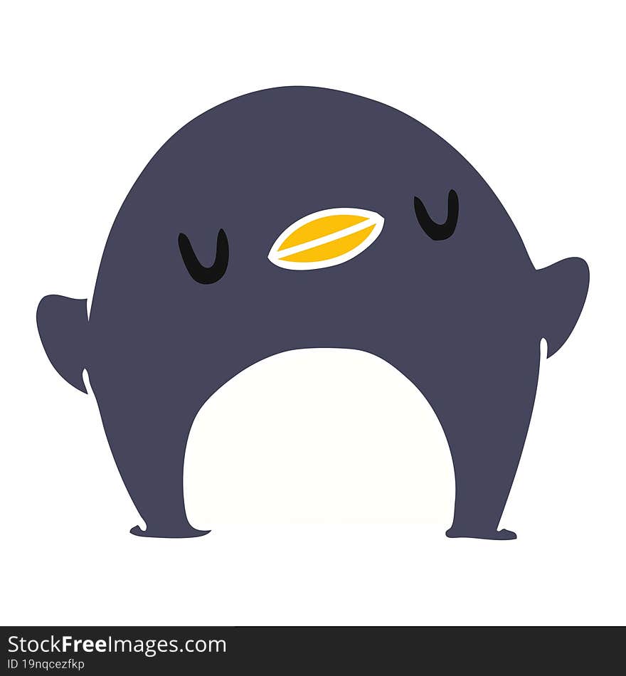 cartoon kawaii of a cute penguin