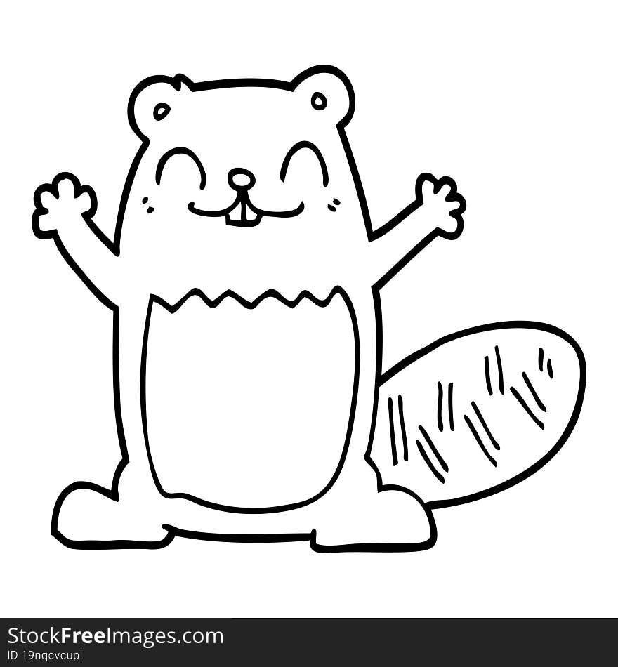 cartoon beaver