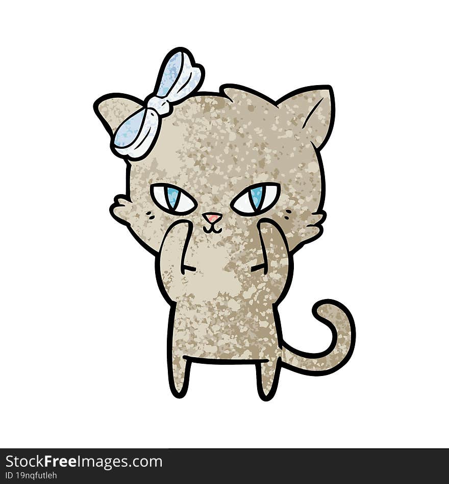 cute cartoon cat. cute cartoon cat