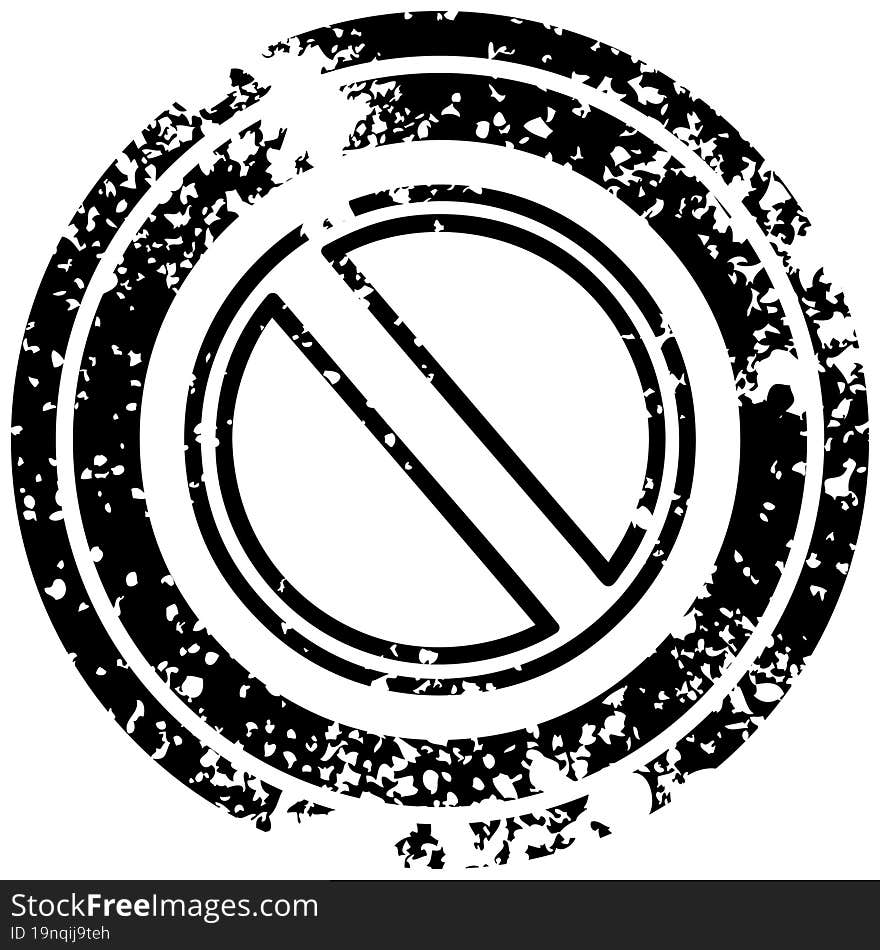 generic stop distressed icon