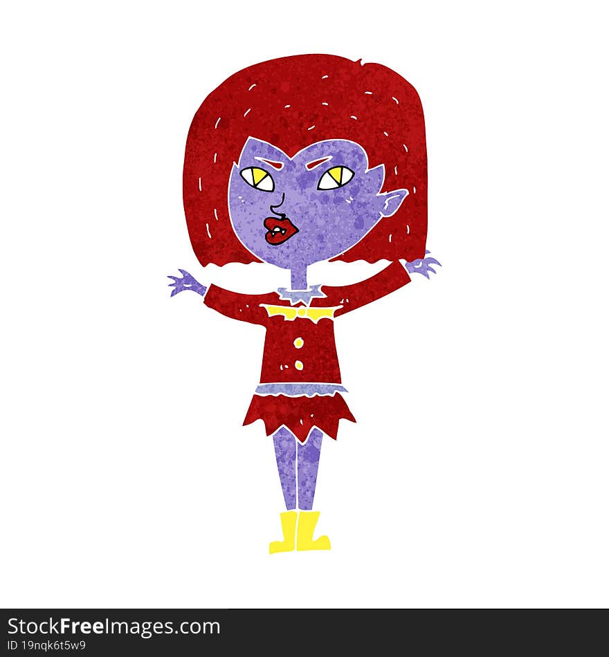 cartoon vampire girl