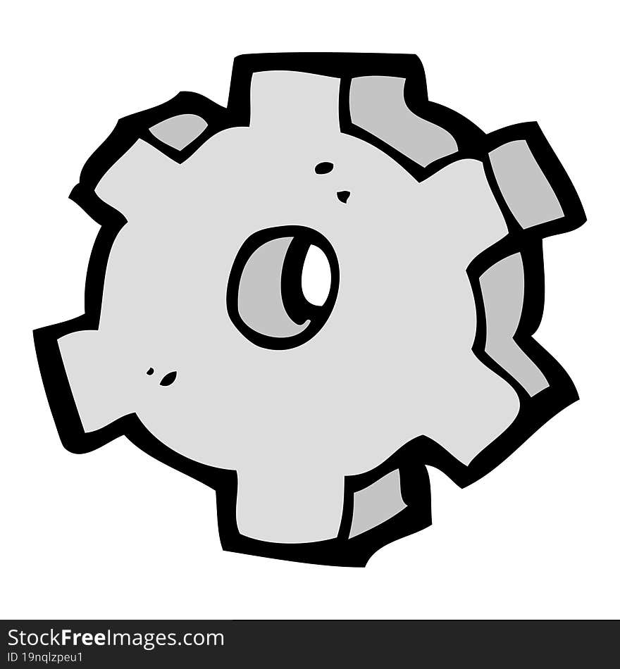 Cartoon Cog Symbol