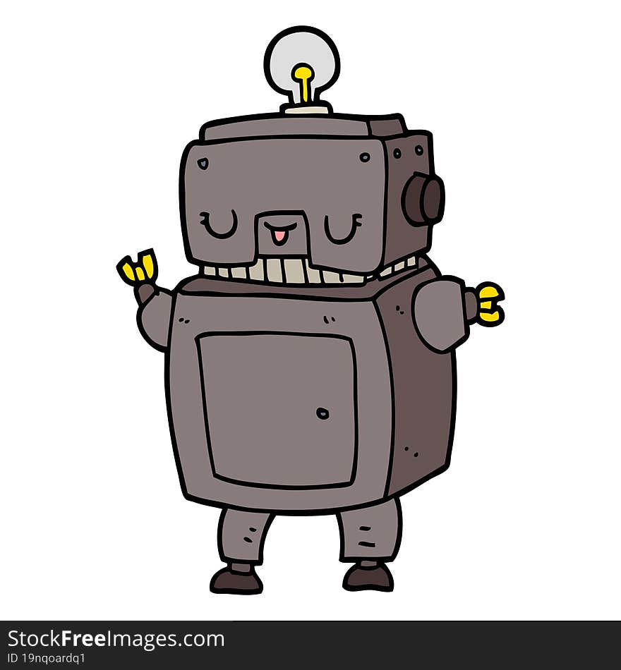 cartoon robot