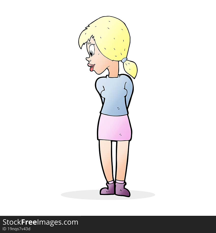 Cartoon Pretty Girl