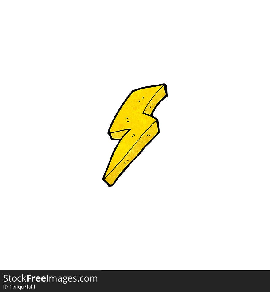 Lightning Bolt Cartoon Symbol