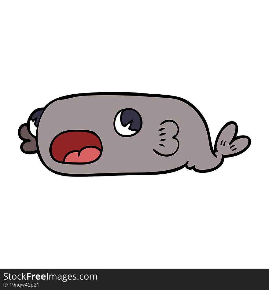 cartoon doodle of a fish