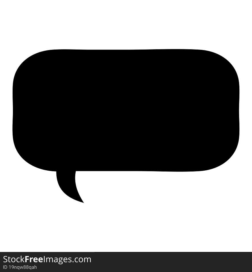 flat symbol speech bubble