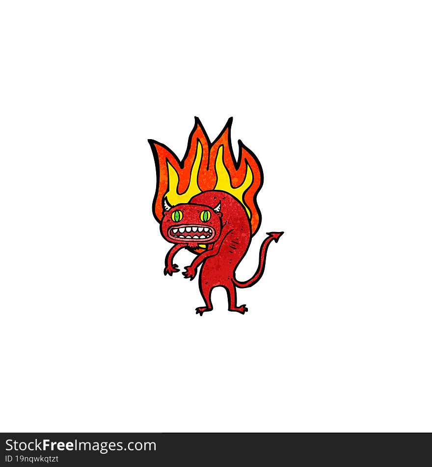 Firery Demon Cartoon