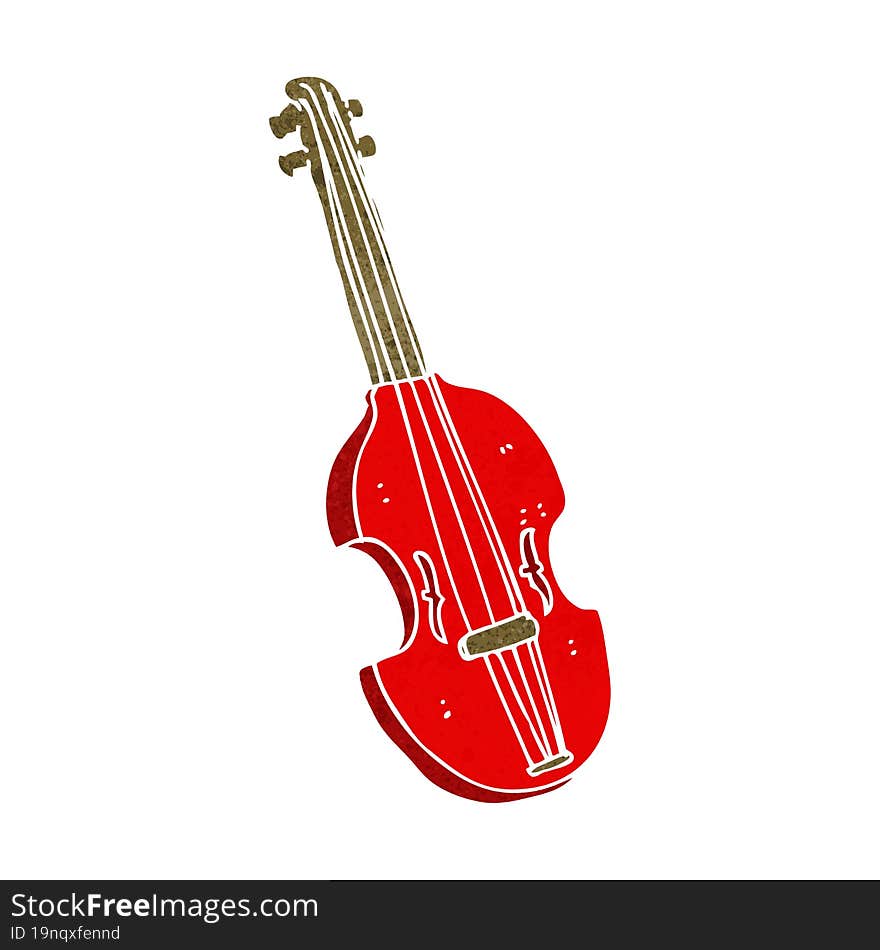 cartoon violin