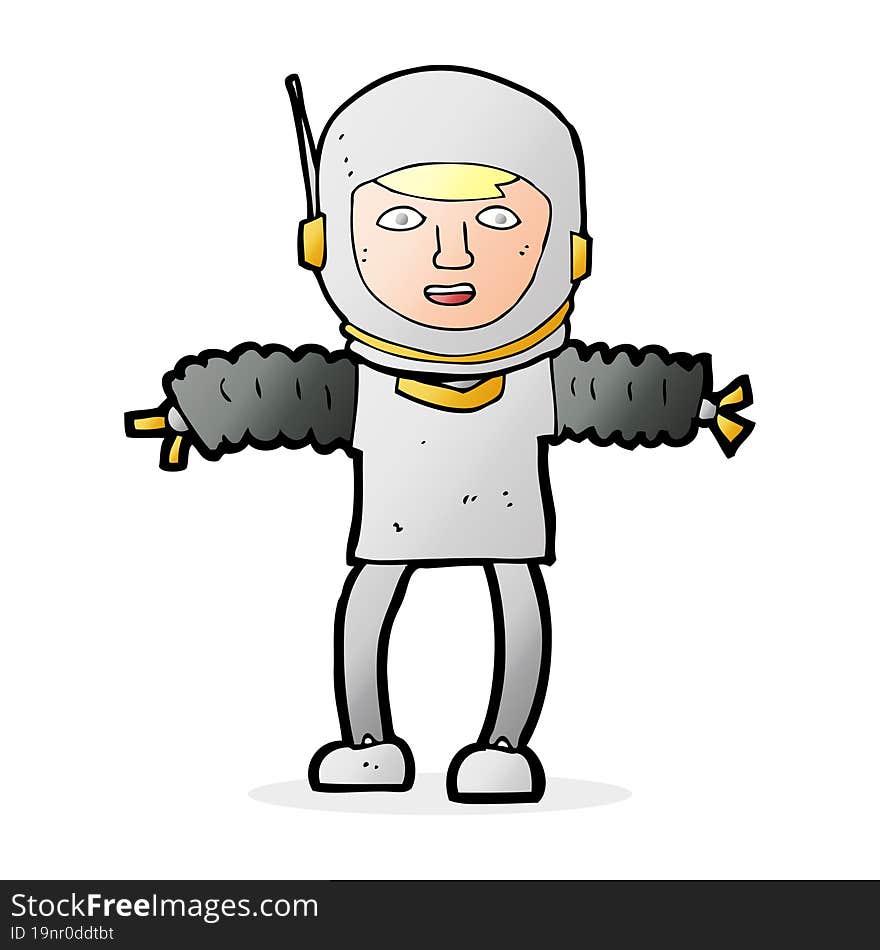 cartoon astronaught