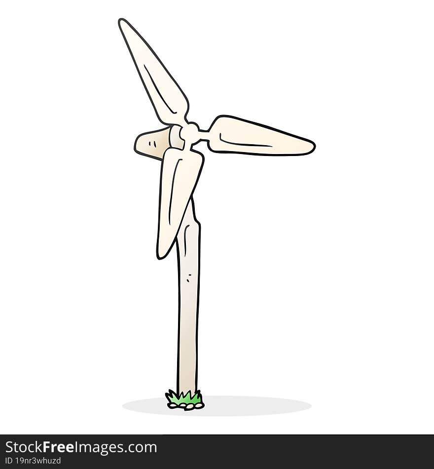 cartoon wind farm windmill