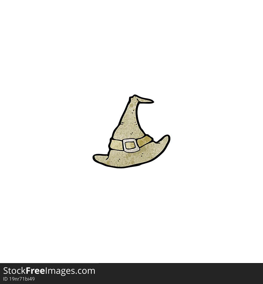 Cartoon Old Pilgrim Hat