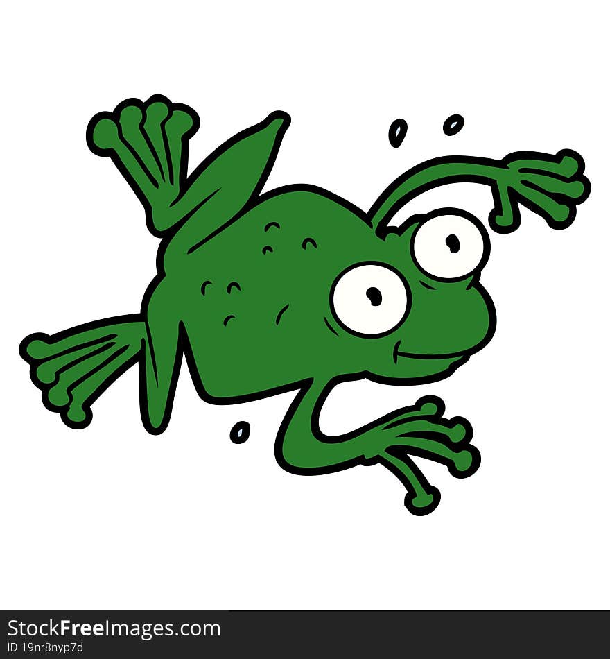 cartoon frog. cartoon frog