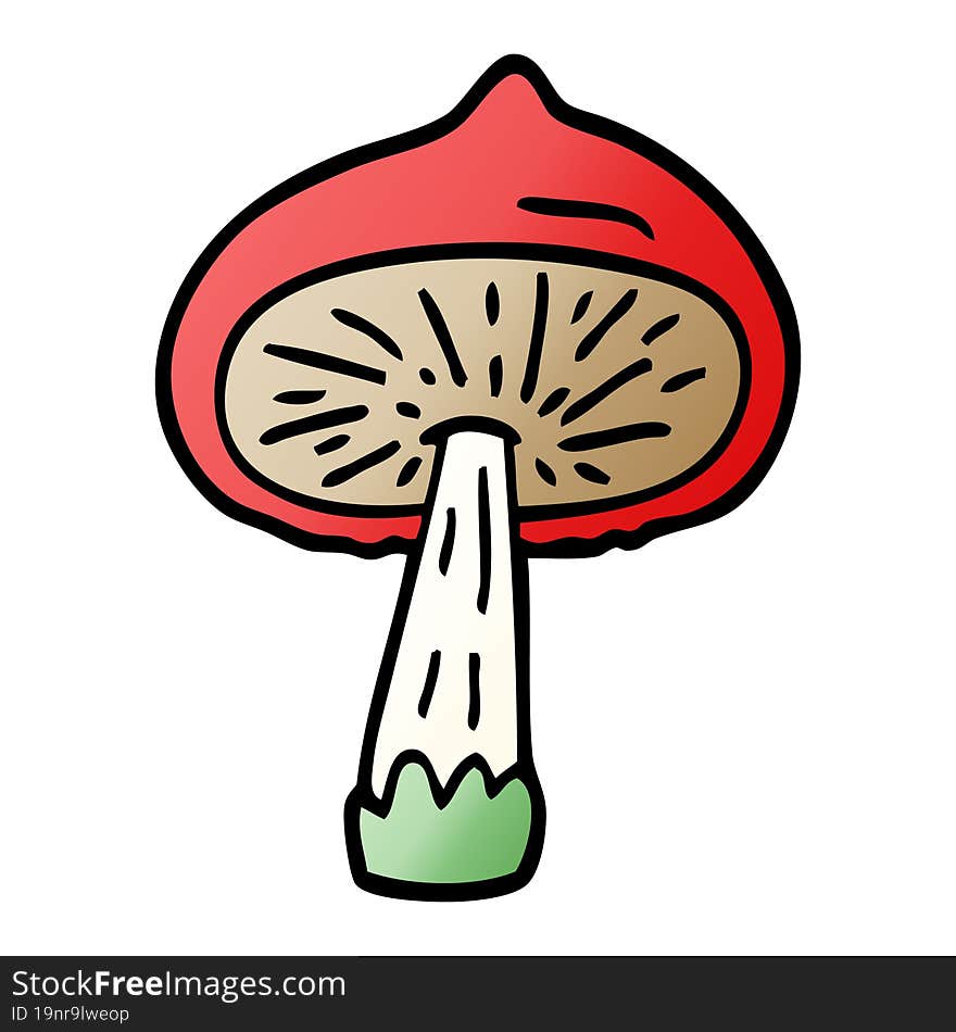 Cartoon Doodle Mushroom