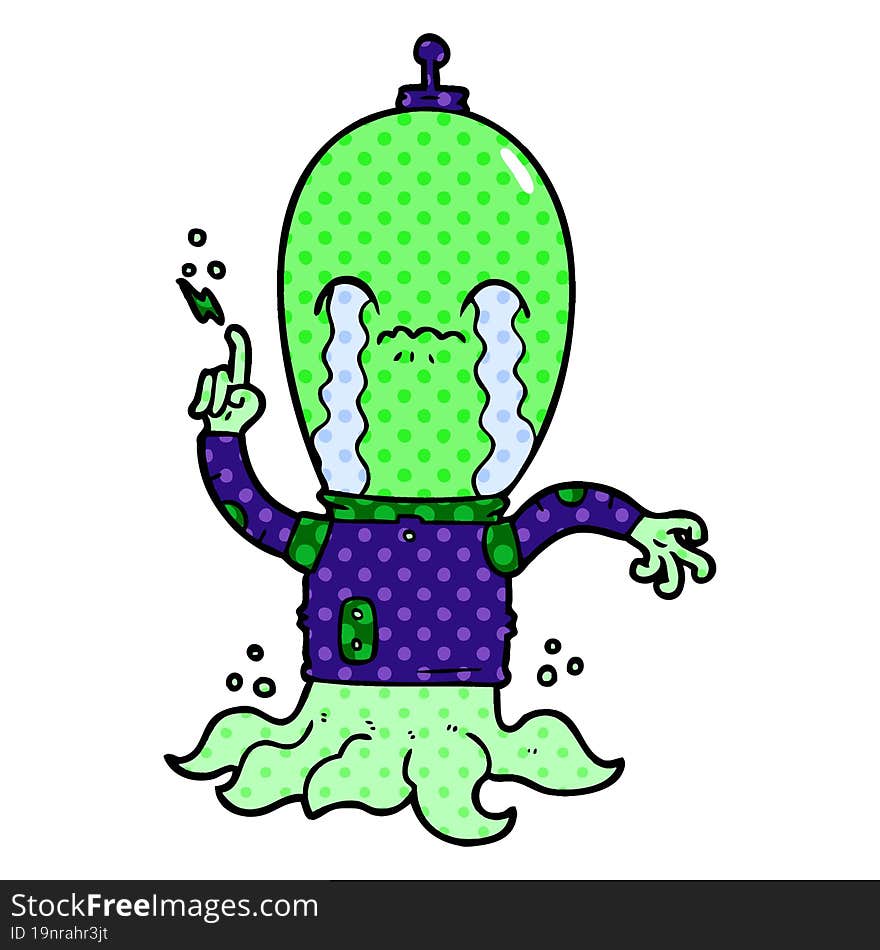 cartoon alien. cartoon alien