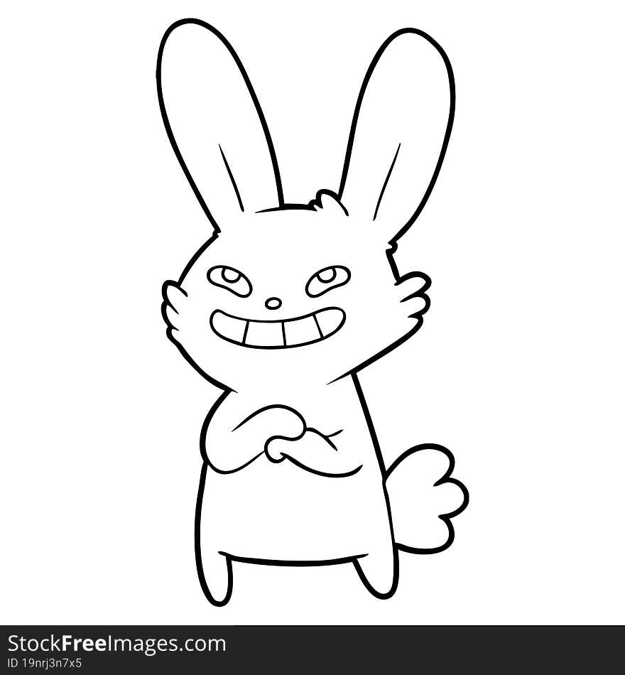 cartoon rabbit. cartoon rabbit