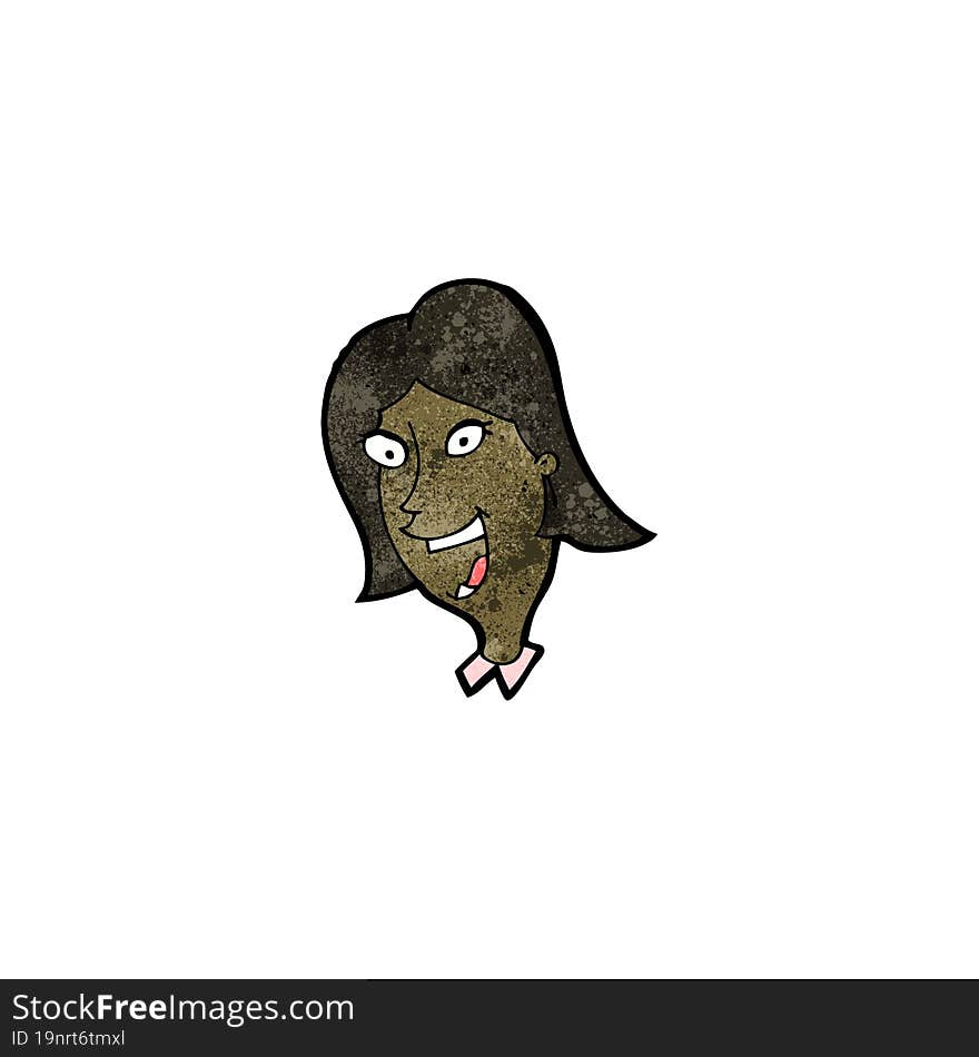 Cartoon Happy Woman