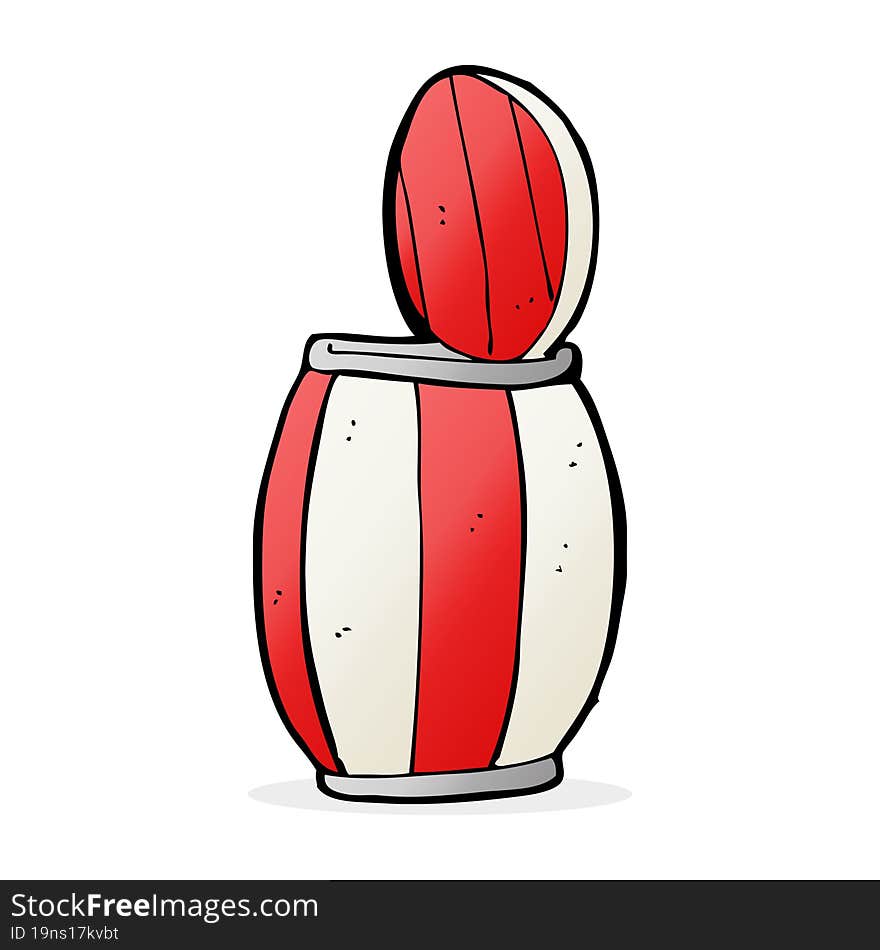 cartoon painted barrel