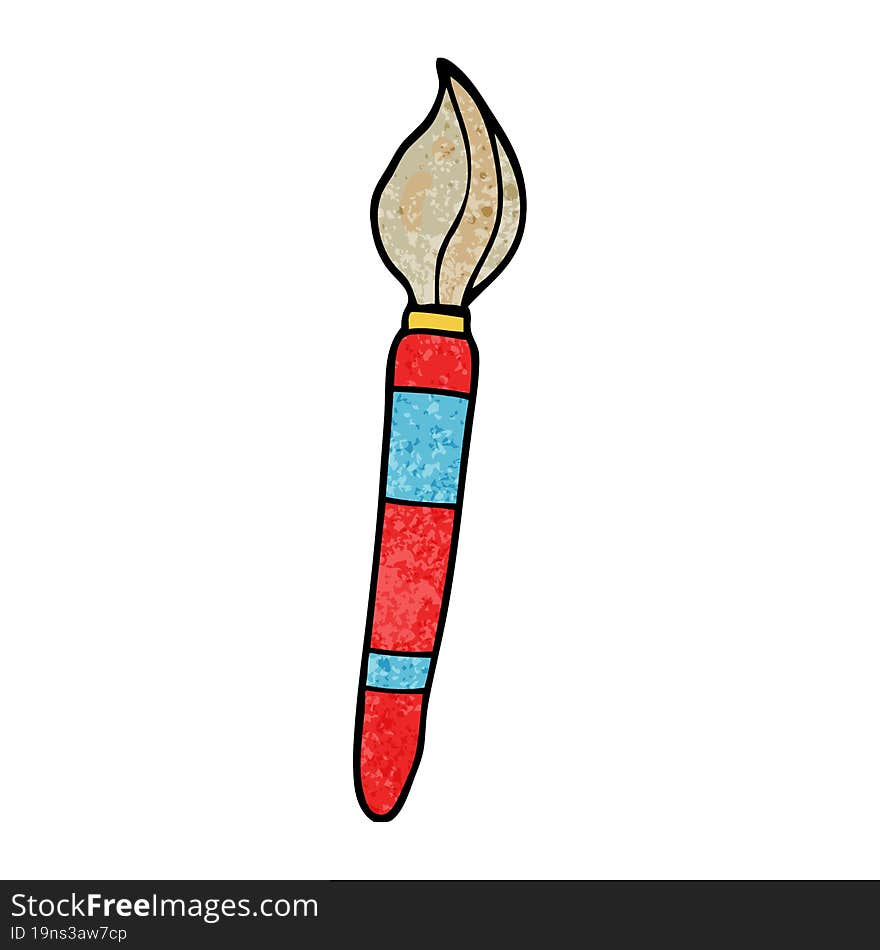 Cartoon Doodle Paint Brush