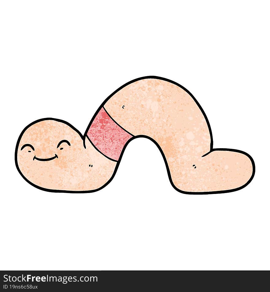 cartoon worm. cartoon worm