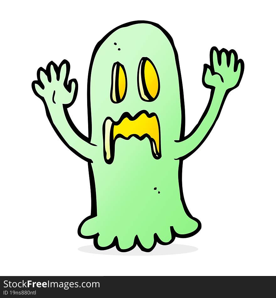 cartoon spooky ghost