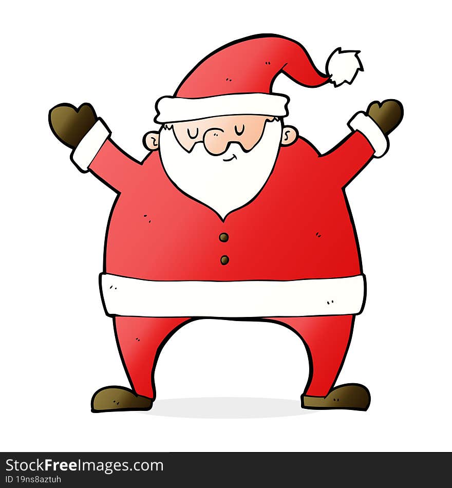 cartoon santa claus