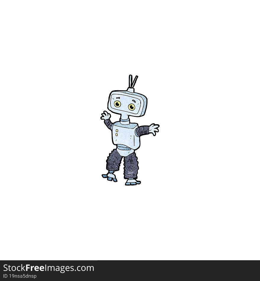 cartoon robot