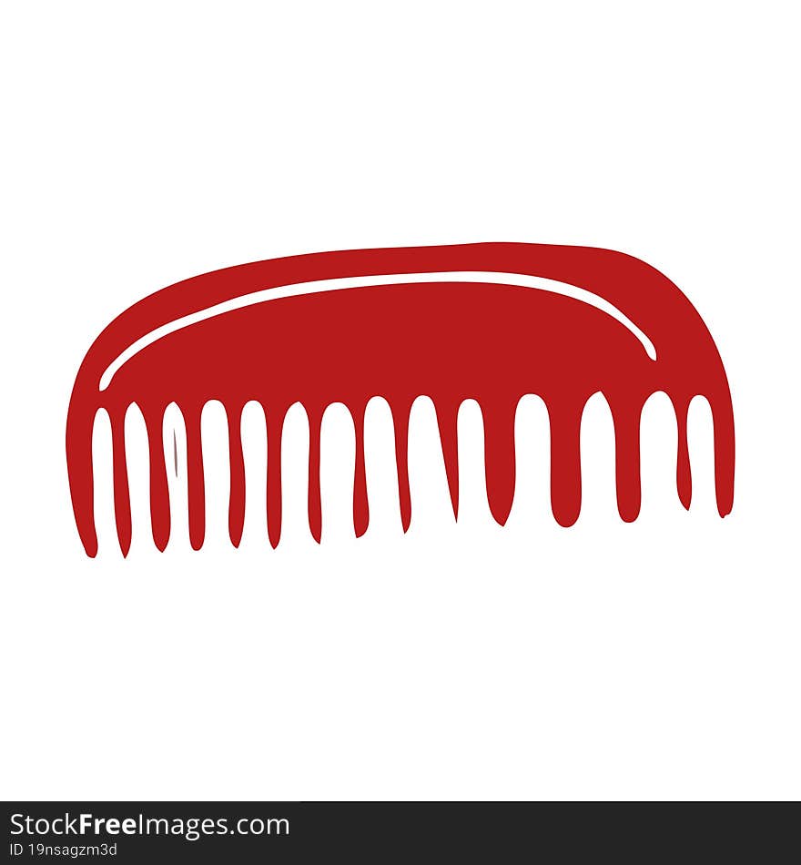 cartoon doodle plastic comb